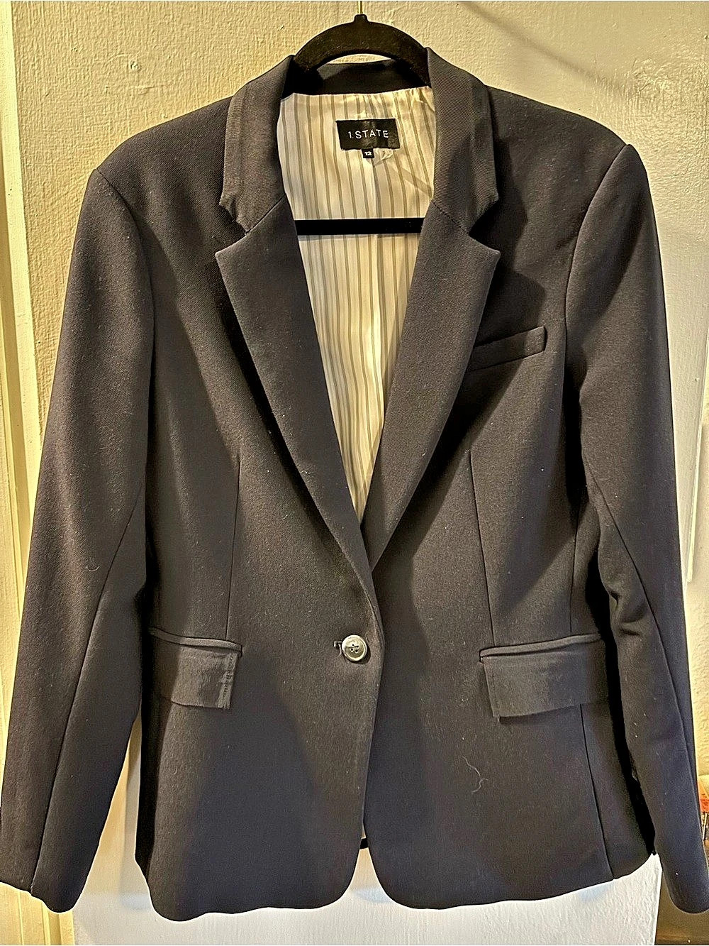 1. STATE Women's Blazer Black Size 12 Like New